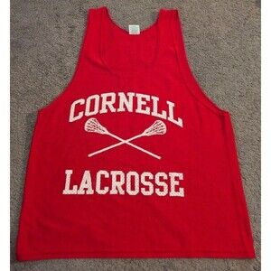 Cornell University Go Big Red Lacrosse Jersey Made in USA Men's Medium